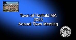 2023 Town of Hatfield MA, Annual Town Meeting