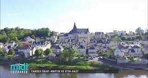 Candes-Saint-Martin vu d'en haut