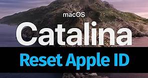 How to Reset Apple ID password on macOS Catalina | fortgot iCloud password