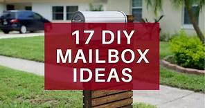 17 Easy DIY Mailbox Ideas - Decorative Mailbox Designs