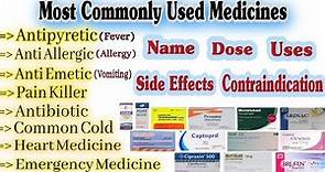 Common Medicines For General Medical Practice || Medicine Name & Uses