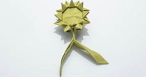 Origami Sunflower 🌻 By Phạm Hoàng Tuấn 摺紙 太陽花 折り紙 向日葵