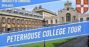 Peterhouse Tour | University of Cambridge Virtual Open Days