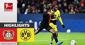 Hard Fight in the Top Game | Bayer Leverkusen - Dortmund 1-1 | Highlights | MD 13 – Bundesliga
