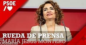 Rueda de prensa de María Jesús Montero