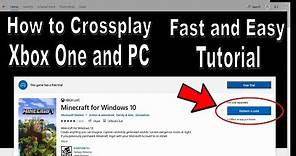 Minecraft - How to Crossplay Xbox One and PC [Updated FASTEST Tutorial!]