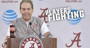 Nick Saban tells an interesting story about players fighting