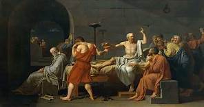 PINTURA Jacques Louis David La muerte de Sócrates