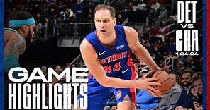 GAME HIGHLIGHTS: Pistons Take Down Charlotte