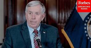 Missouri Governor Mike Parson Holds Press Briefing About The Rules For US Federal Waters