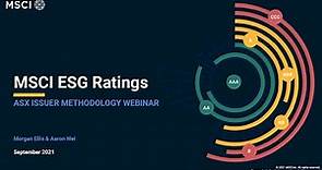 MSCI ESG Ratings methodology