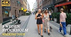 Stockholm - Sweden - Birger Jarlsgatan - Walking Tour - 4K