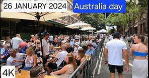 Sydney-Australia | 26 January 2024 | Circular Quay tour | Australia Day 4K