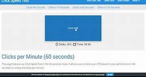Clicks Per Minute Test | Find Your Mouse Click Speed