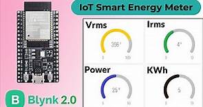 IoT Smart Electricity Energy Meter using ESP32 & Blynk 2.0