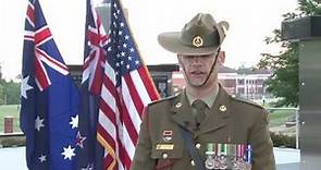 Fort Benning Observes ANZAC Day