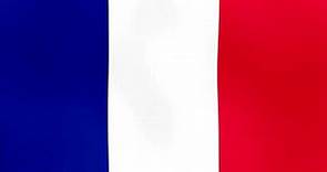 Bandera Ondeando e Himno de Francia - Flag Waving and Anthem of France