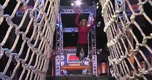 Jenn Brown, host of American Ninja Warrior, attempts some of the obstacles!
