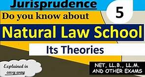 Natural law school jurisprudence in detail || Theories, history, period etc. ||