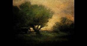 George Inness In the Gloaming 8x10 Tonalist Landscape Oil Painting