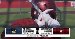 WSU Baseball: California at Washington State | Full Game | 4/15/22