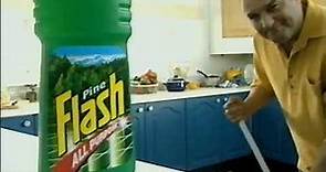 Old UK cleaning advert - Flash Pine with Karl Howman 1998 1990s