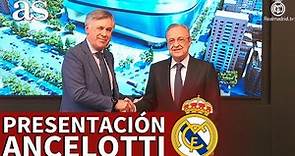 REAL MADRID | Los mejores momentos de la PRESENTACIÓN de ANCELOTTI como nuevo ENTRENADOR | AS