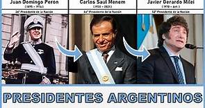 🇦🇷 Todos los Presidentes y Gobernantes de Argentina | 1816 - 2023