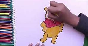 Dibujando y coloreando a Winnie Pooh 2015 - drawing and coloring Winnie the Pooh 2015