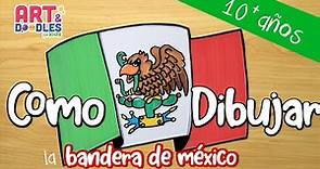 Cómo dibujar la BANDERA DE MÉXICO - how to draw the Mexico flag