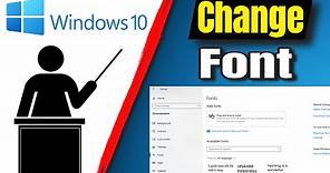 How To Change Windows 10 Font