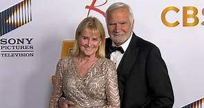 Laurette Spang and John McCook "The Young and the Restless" 50th Anniversary Celebration Red Carpet