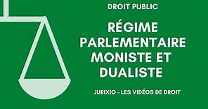 Le régime parlementaire moniste et dualiste