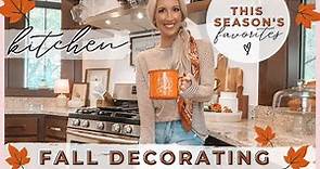FALL KITCHEN DECOR IDEAS + FALL KITCHEN FAVORITES | DECORATE WITH ME | Fall decorating 2021