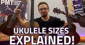 Ukulele Size Guide - Soprano, Concert, Tenor & Baritone Sizes Explained!