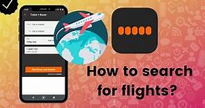 How to search for flights on Opodo?