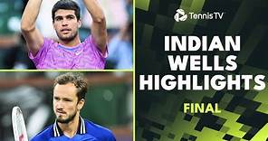 Carlos Alcaraz and Daniil Medvedev Play for the Title Again 🏆 | Indian Wells 2024 Final Highlights