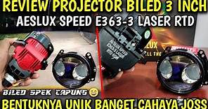 REVIEW BILED AESLUX SPEED E363 LASER RTD 3 INCH BLUE LENS #biledprojector #lampusorot