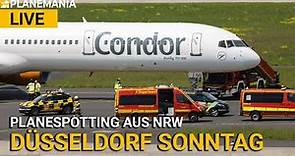 ✈️ Aviation LIVESTREAM vom Flughafen DÜSSELDORF: Sicherheitslandung Condor 757 mit Feuerwehreinsatz