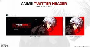 Anime Twitter Header - Tokyo Ghoul (FREE TEMPLATE)