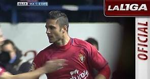 Gol de Kike Sola (1-0) en el Osasuna - Real Zaragoza - HD