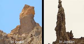 Lot's Wife Pillar, Mount Sodom, and Zohar Fortress