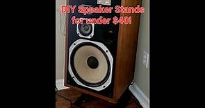 How to build (DIY) Speaker Stands for Pioneer HPM 100 Speakers / Big Speakers Home Stereo