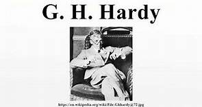 G. H. Hardy