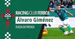 Álvaro Giménez, jugador del Racing Club Ferrol