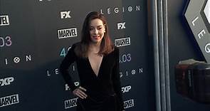 Aubrey Plaza wears stunning back velvet dress for Legion premiere