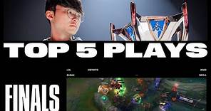 Top 5 Plays of Finals | Worlds 2023