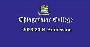 How to Apply - Thiagarajar College Admission 2023 - Tamil Version - Applying procedure.