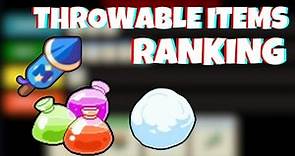 Ranking ALL 16 Throwable Items in Prodigy! (Tier List)