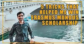 5 Tricks of Erasmus Mundus Scholarship in 2 mins (Must Know) | 2023/24